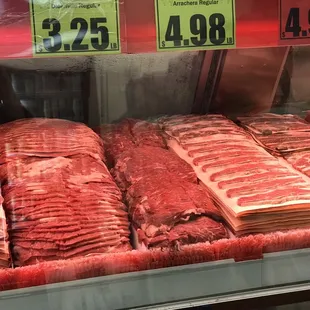a display of meat