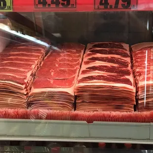 a display of meat