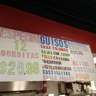 Menu #2, meats for tacos or burritos or whatever you want them to make