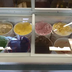 Ice cream, they also have fresas con crema or nachos