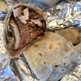 Chicken burrito