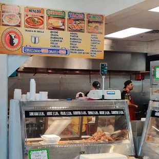 a woman ordering food