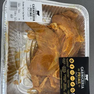 Marinated chicken quarters
