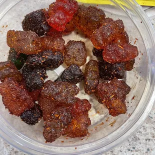 Chamoy bears , it looked full cause there was 2 packs of chamoy hidden under