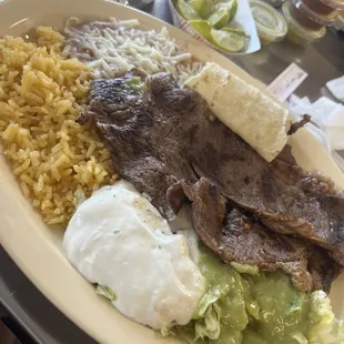 Carne asada plate