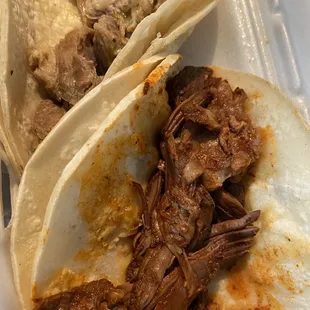 Chili Verde &amp; Birria tacos