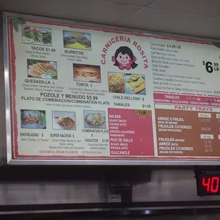 If you like El Dorado Market in Stockton your gonna love this place! Take out menu...