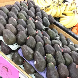 avocados and bananas