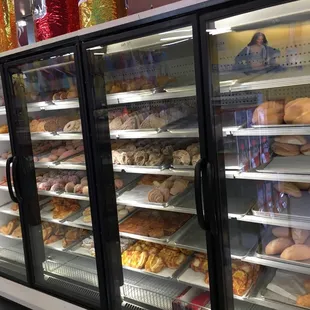 a variety of baked goods