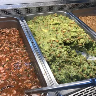 Fresh Guacamole by the pound as well as many types of salsas