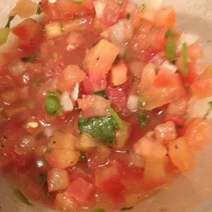Homemade pico de gallo