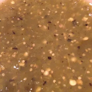 Homemade salsa verde