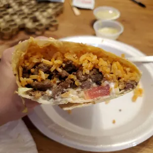 Asada burrito