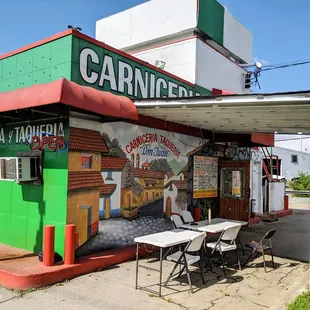 Outside view of the kitchen