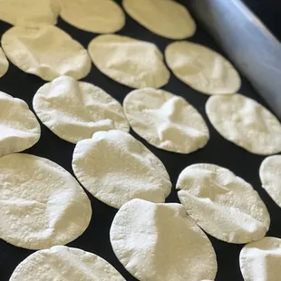 Tortillas recién echas.