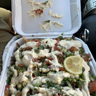 9/5/21 fully loaded Asada nachos fire just add a some salsa.