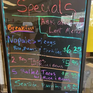 Specials inside
