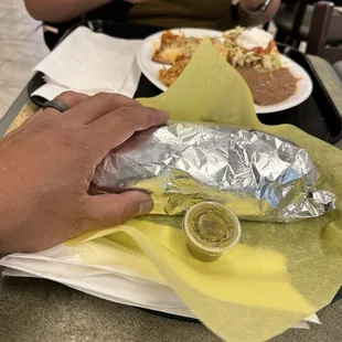 Good size burrito
