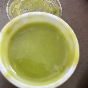 Green Salsa - not hot at all