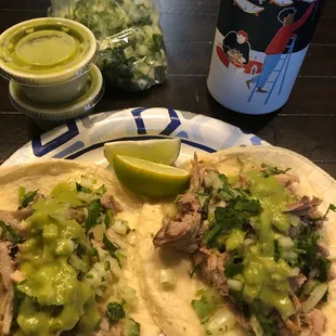 Great tacos...they also have fresh tortillas for sale.