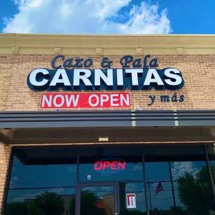 the front of the store