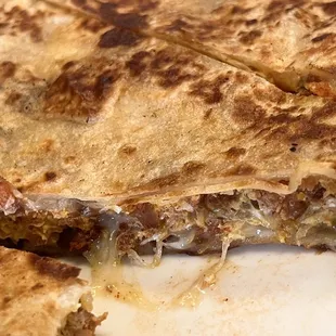 This is NOT menu but I asked if they could make this a s they did amazing!!! Chorizo quesadilla!!! Amazing!!!