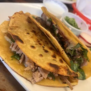 Carnitas cheese taco