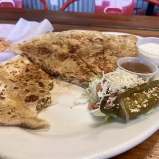 Custom chorizo quesadilla