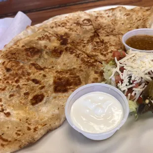 My custom chorizo quesadilla