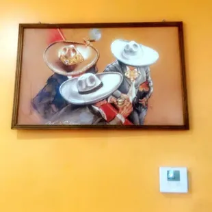 a painting on the wall