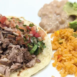 Carnitas was very dry. Rice wasn't great but beans were good.