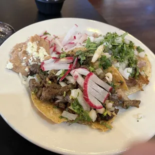 Taco Tuesday stuffed carnitas and beef super delicious