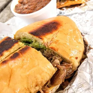 torta and quesadilla Moreliana