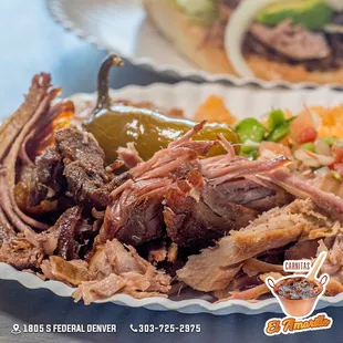 a plate of meat and vegetables