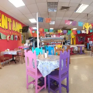 the interior of a restaurant