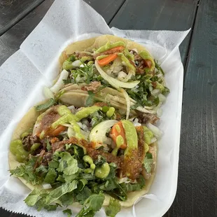 Tacos Surtidos de Carnitas