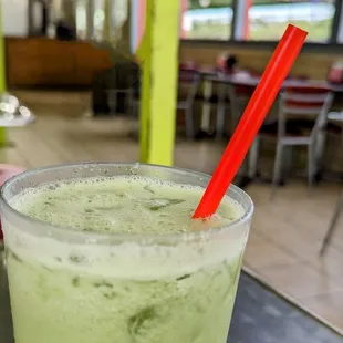 Cucumber and lemon agua fresca