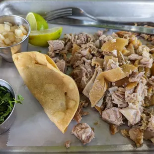 Personal carnitas 1/2 lb mixed
