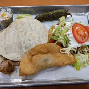a plate of food