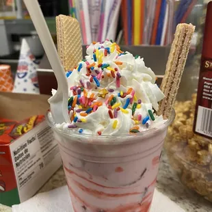 Strawberry with cream