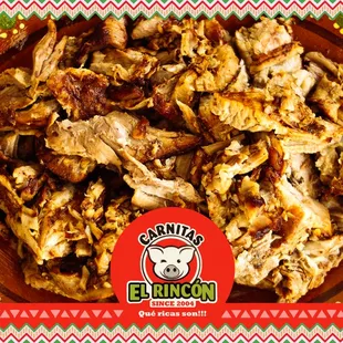 Order by the Pound! Delicious braised pork meat.