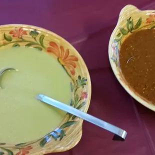 Salsas provided for our taco party... fresh and picante