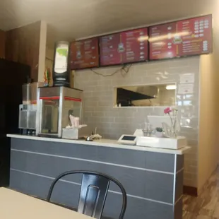 Counter where you order the food.