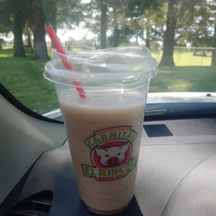 Delicious horchata drink.