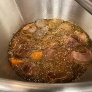 a bowl of meat and vegetables
