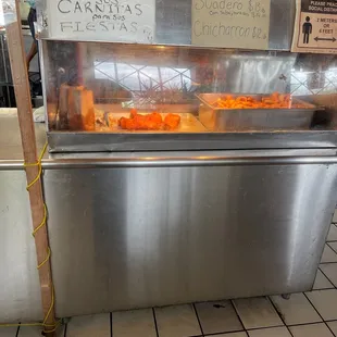 a display of food