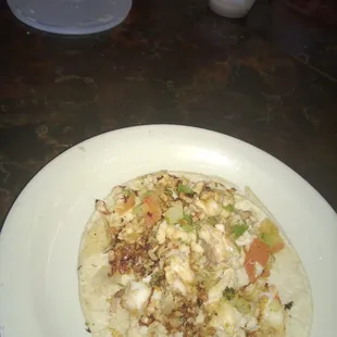 My order of Fish Taco from Carnitas Estilo Michoacán April 13th 2013