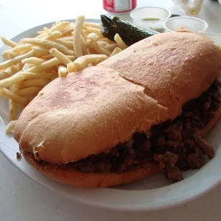 Our order of Asada Torta from Carnitas Estilo Michoacán March 24th 2013 visit.