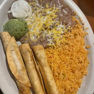 #7 - Taquitos with rice and beans