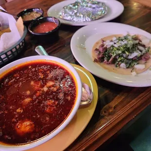 Menudo and taco